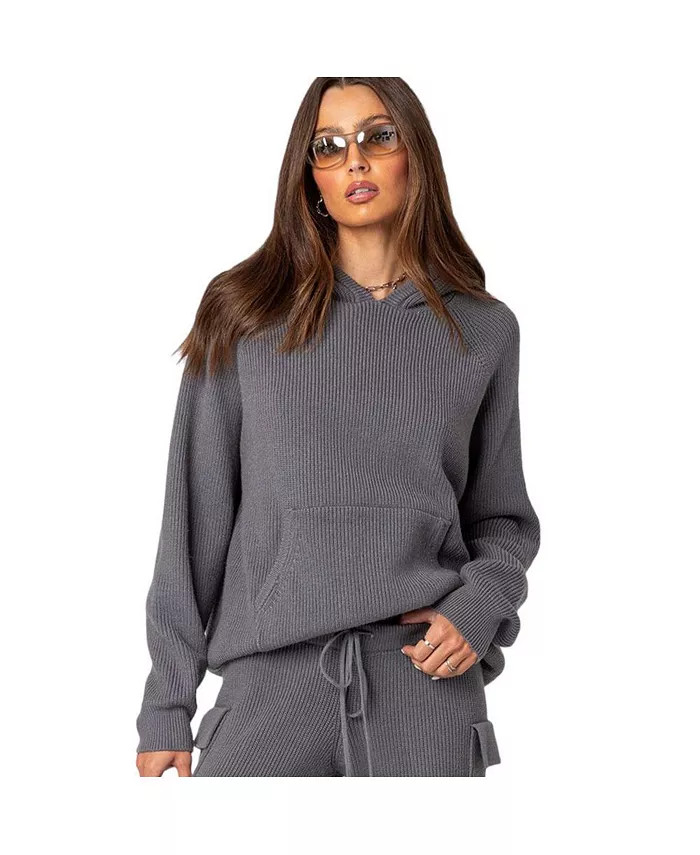 Women's Wynter oversized knit hoodie | Macy's