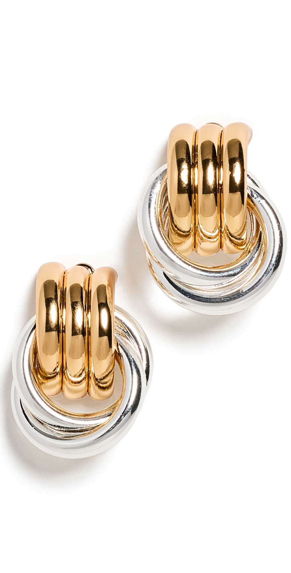 Heaven Mayhem Baby Knot Mixed Earrings Gold/Silver One Size | Shopbop