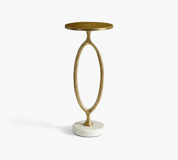Bodhi 10" Round Metal Accent Table | Pottery Barn (US)