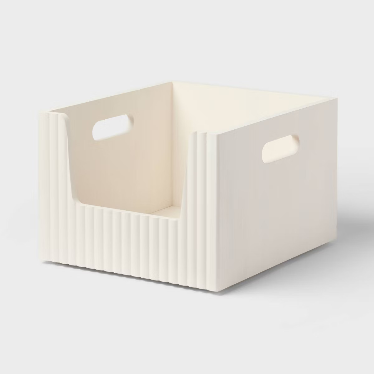Wood Bin Small Open Front White - Brightroom™ | Target