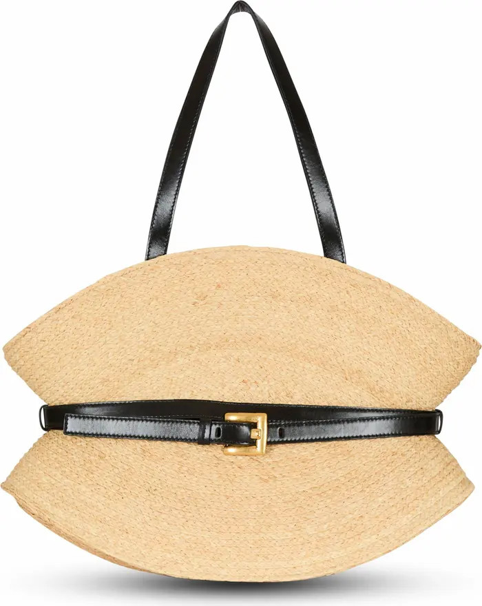 Shuffle Medium Bag In Raffia | Nordstrom