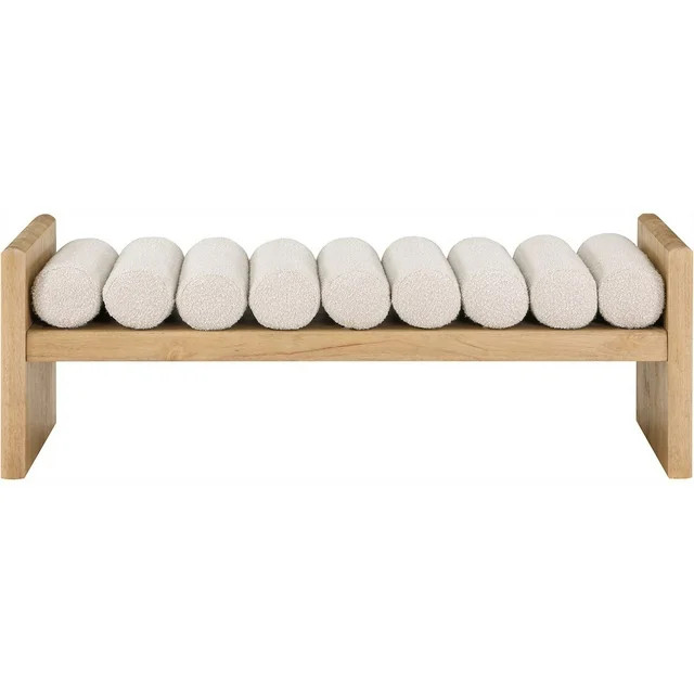 Meridian Furniture Waverly Cream Bench - Walmart.com | Walmart (US)