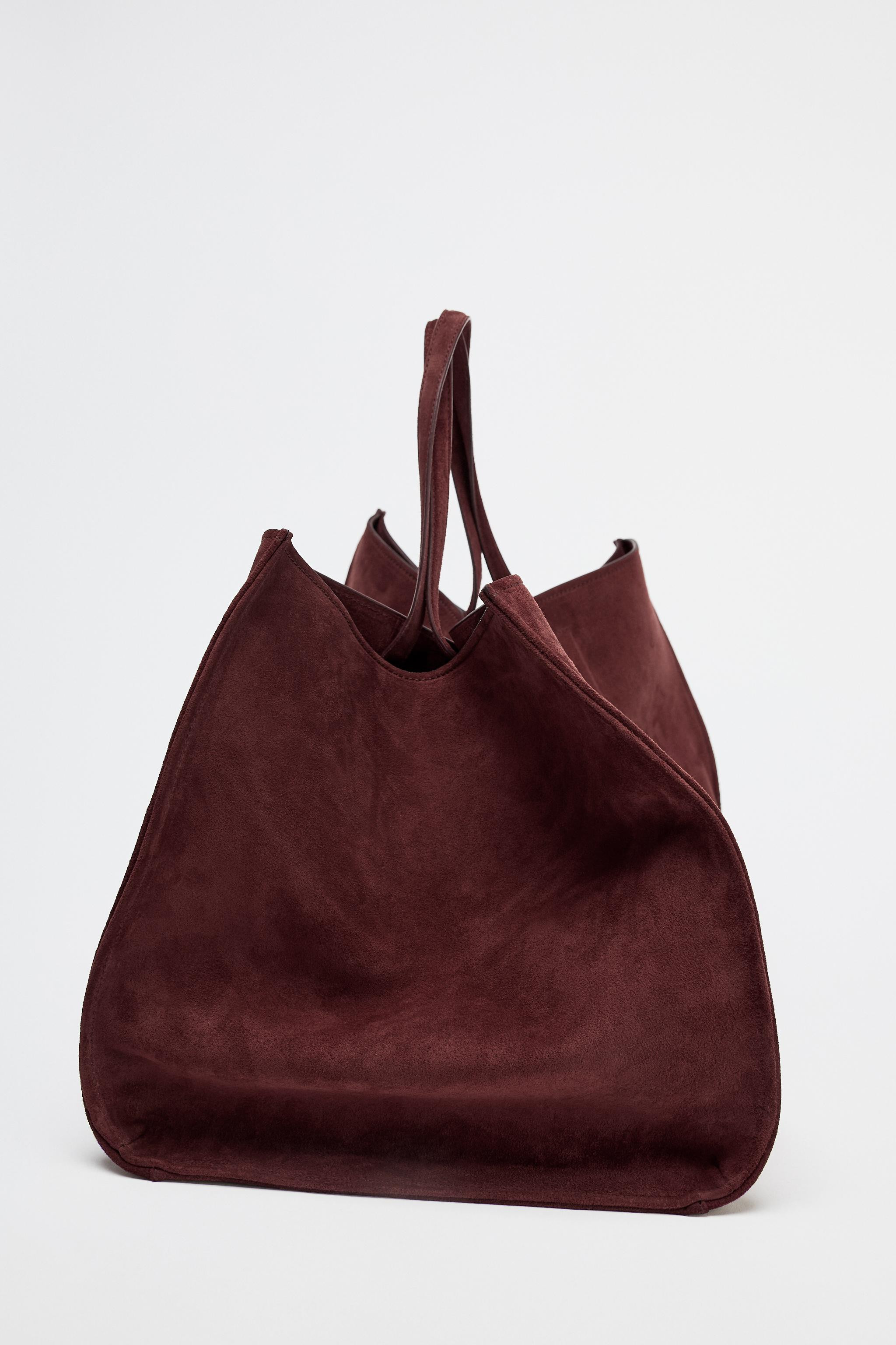 LEATHER MAXI SHOPPER | Zara US