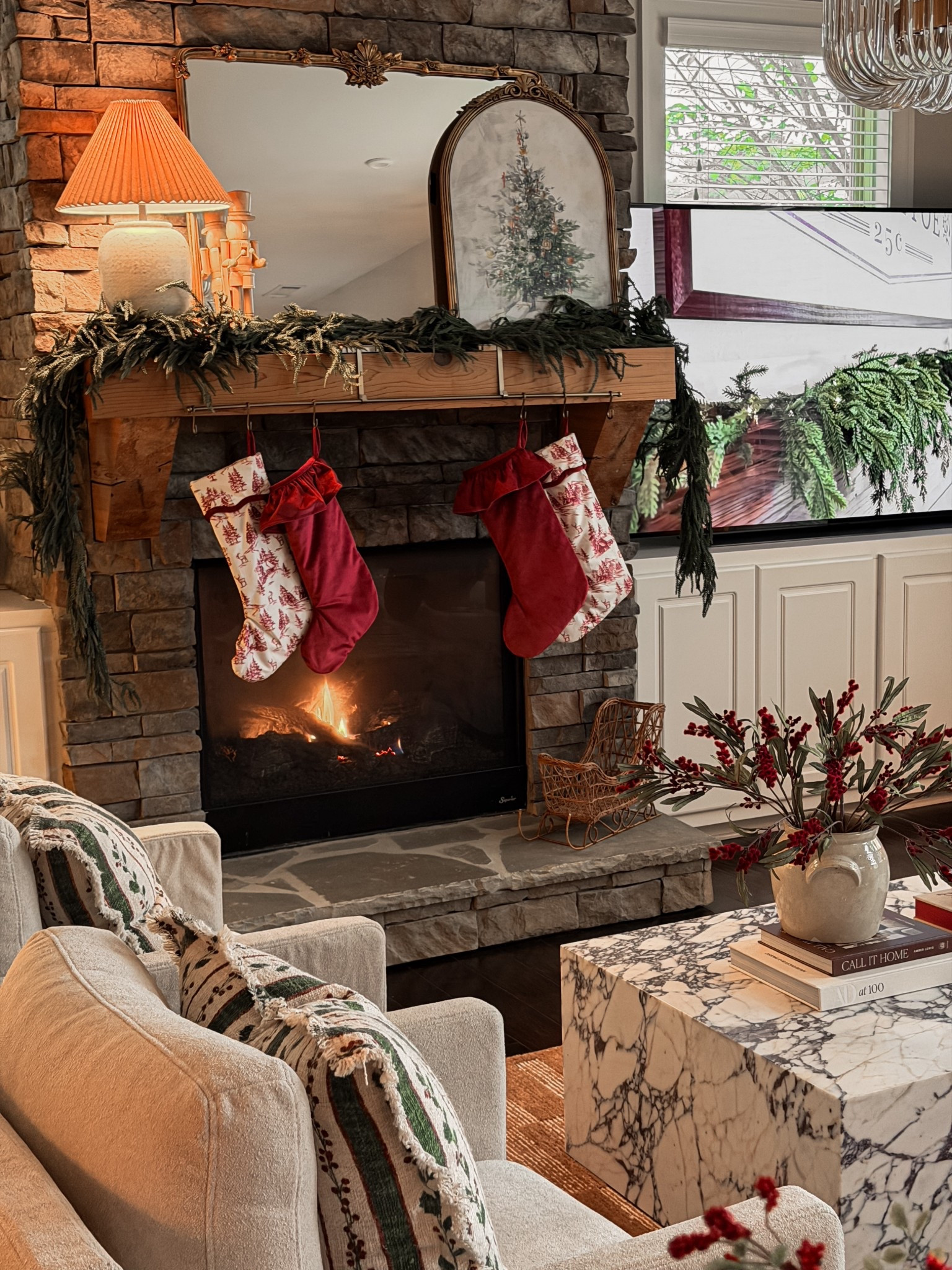 Holiday Mantle decor
My exact artwork is from hobby lobby!

MyTexasHouse, Walmart, Holiday Decor 

#LTKHoliday #LTKSeasonal #LTKHome