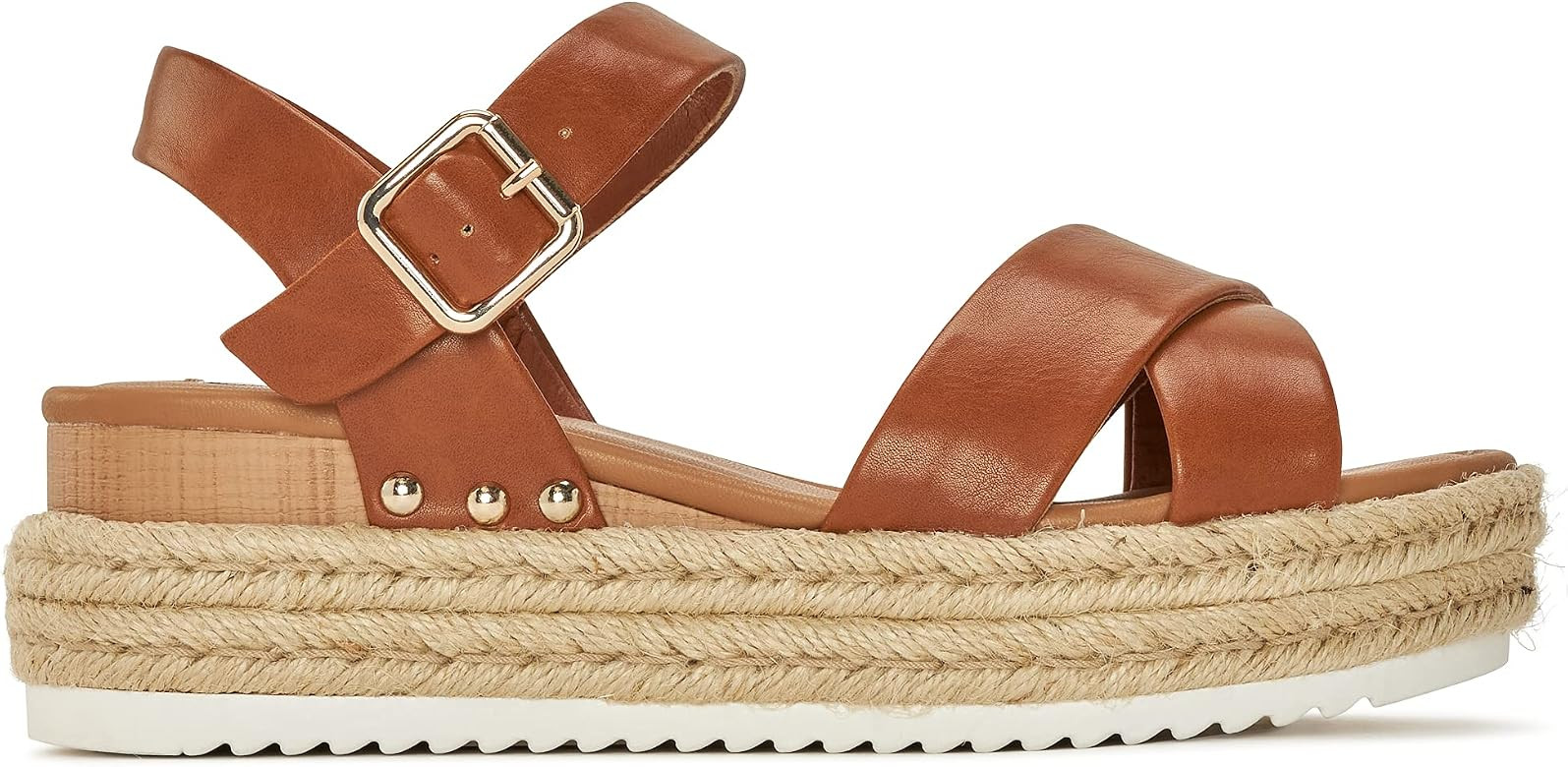 Yellow Shoes - Goldlust - Women's Platform and Wedge Sandals - Open Toe Ankle Strap Sandals - Casual | Amazon (CA)