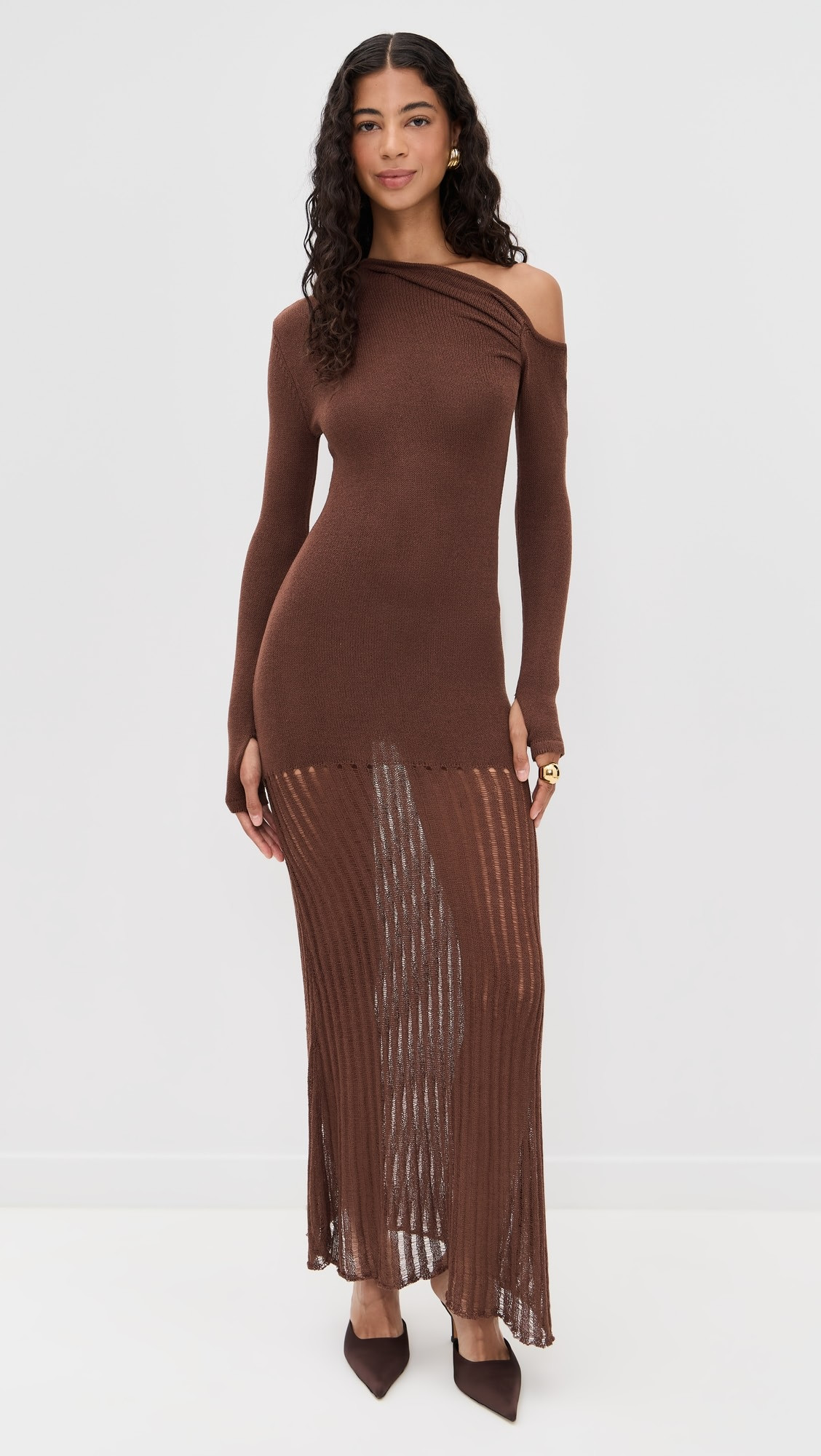 Greta One Shoulder Knit Maxi Dress | Shopbop