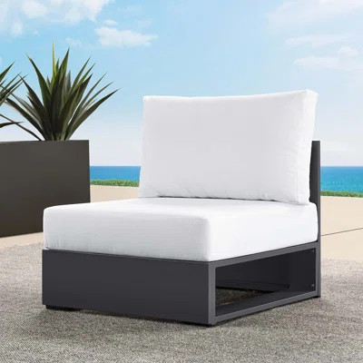 Modway Tahoe Outdoor Patio Powder-Coated Aluminum Modular Armless Chair | Wayfair North America