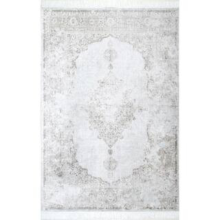 nuLOOM Cantrell Vintage Medallion Ivory 6 ft. x 9 ft. Area Rug DCRS03A-609 - The Home Depot | The Home Depot