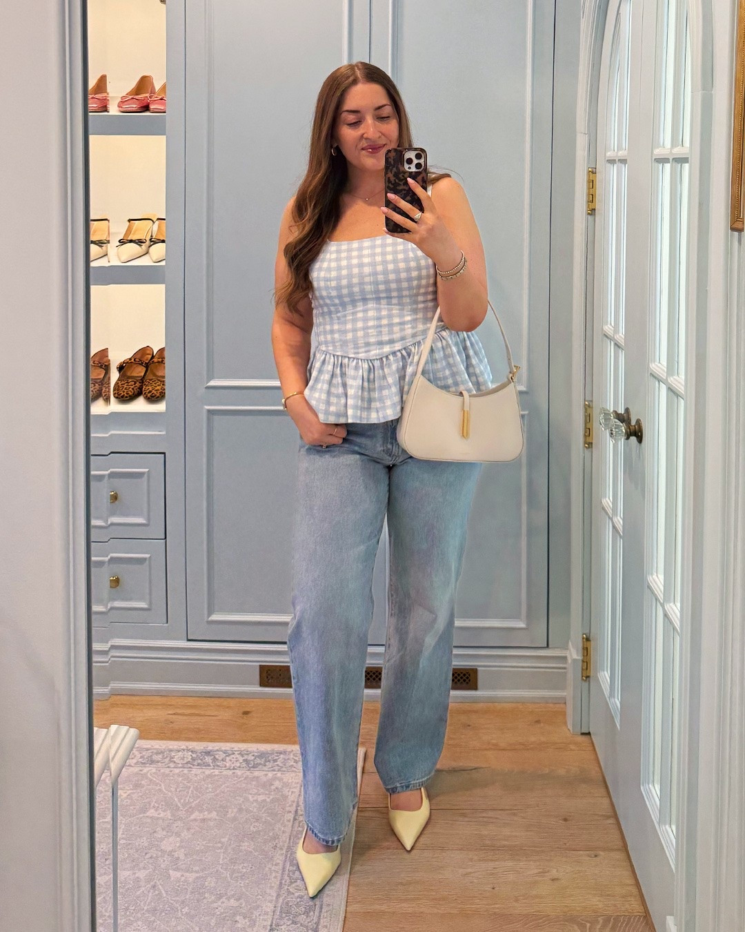 Summer outfit / workwear outfit / jeans & top / gingham top / summer event / date night 

Sizing: L in top / 32 in jeans

#LTKsummer #LTKworkwear #LTKmidsize