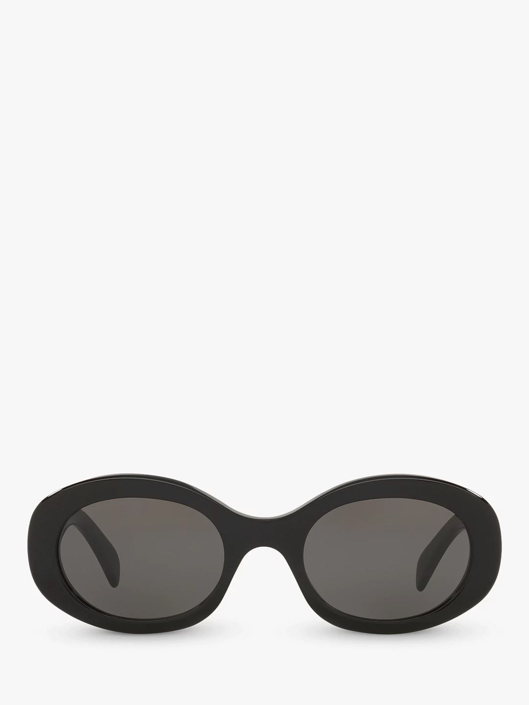 Celine CL000312 Unisex Oval Sunglasses, Black/Grey | John Lewis (UK)