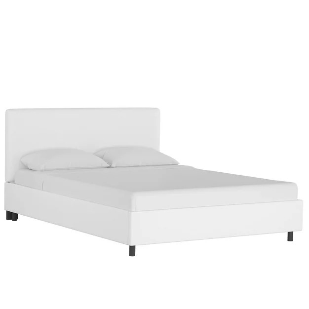 Olivia Solid Woven Upholstered Platform Bed Twill - Skyline Furniture | Target