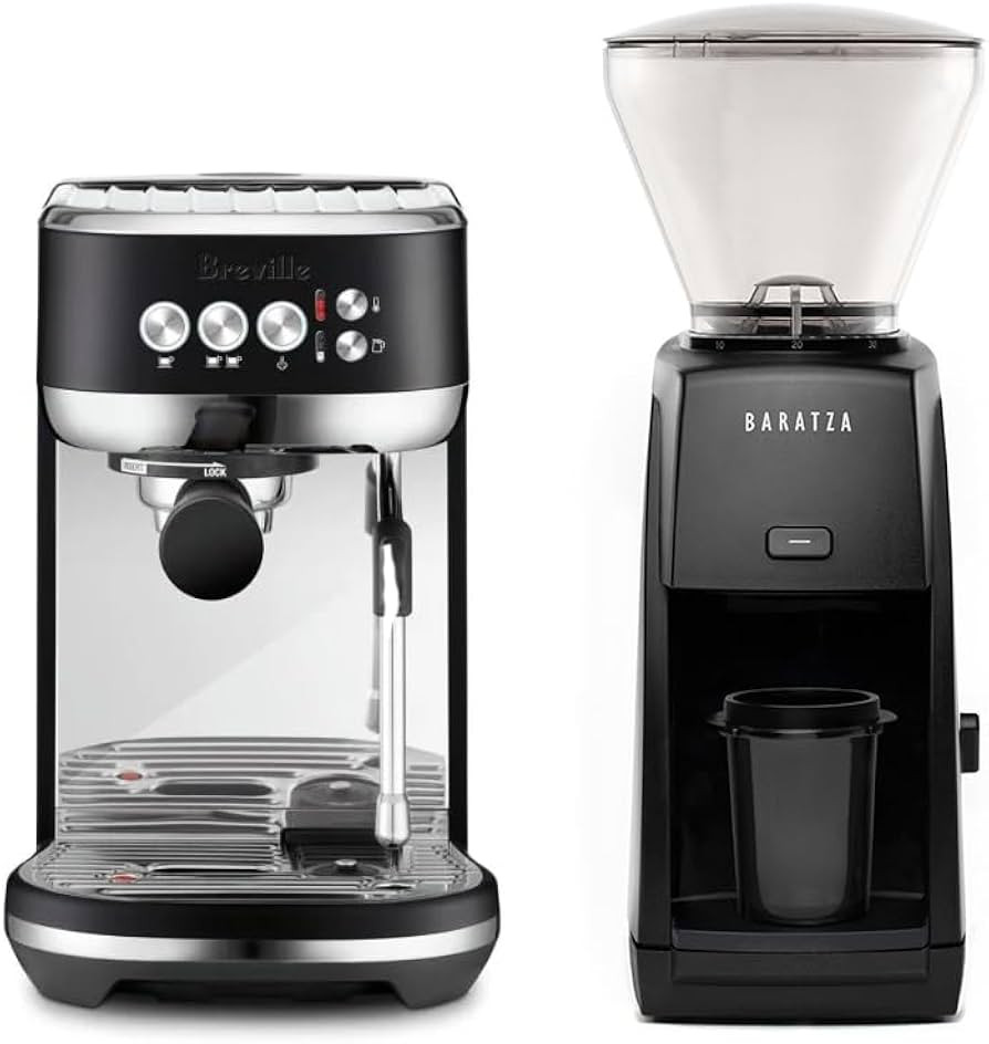 Breville Bambino Plus Espresso Machine Bundle w/ Baratza Encore ESP Espresso Grinder | Black | BE... | Amazon (US)
