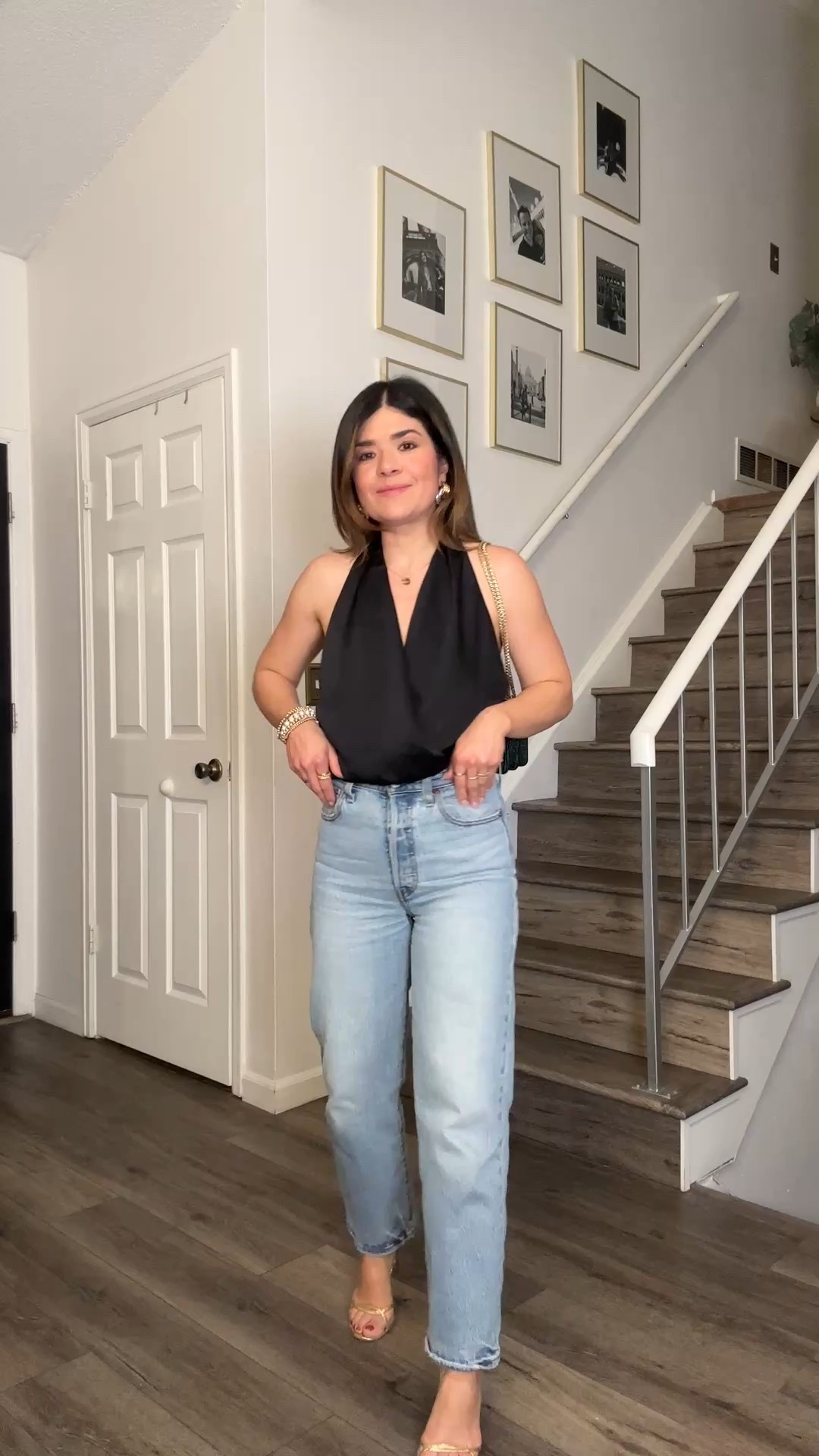 I love a good open back top and this one by Aritzia is so chic and fun to wear. 
It comes in more colors.
These jeans are amazing too! They run tts and they have no stretch. 
Top size xs
Jeans size 25

#LTKSeasonal #LTKFindsUnder100 #LTKWatchNow