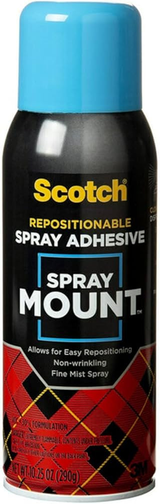 Scotch 6065 Spray Mount Adhesive, Repositionable,10.25 oz. | Amazon (US)