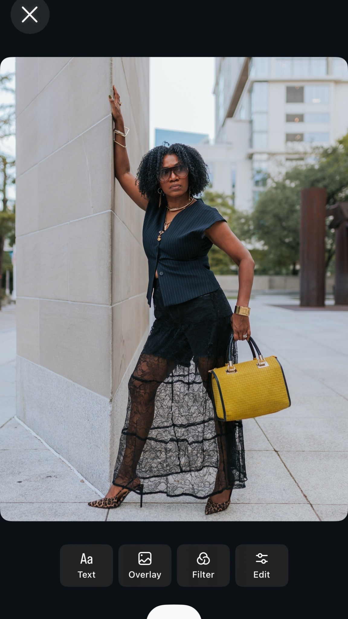 Pinstripes and lace 

#LTKMidsize #LTKWorkwear #LTKStyleTip