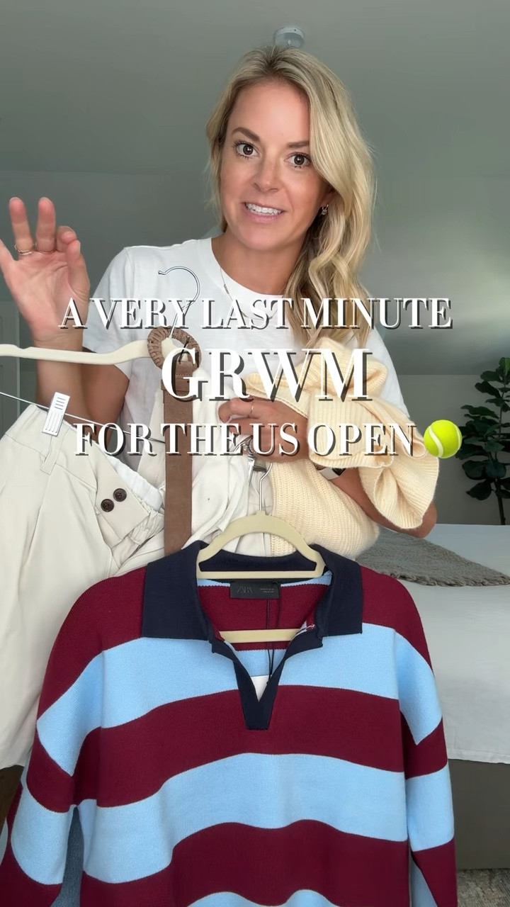 What I wore to the US open 🎾
-exact tank is old Everlane, but linked the same style just in a longer length (size small) 
-medium sweater, sized up 1
-size small shorts 
-ballet flats tts

#LTKdayinmylife #LTKgrwm
