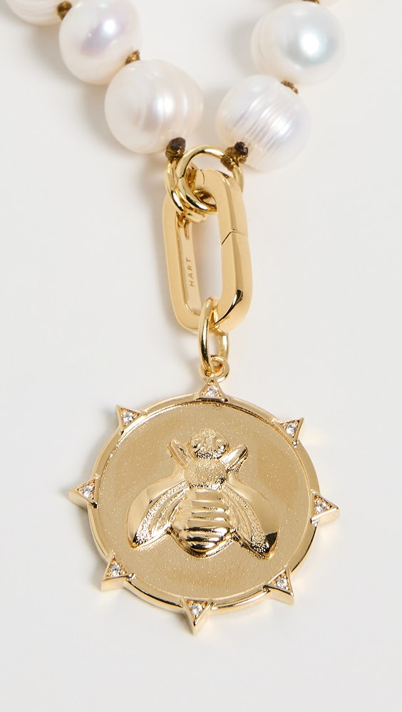 Pearl Necklace with Bee Pendant | Shopbop
