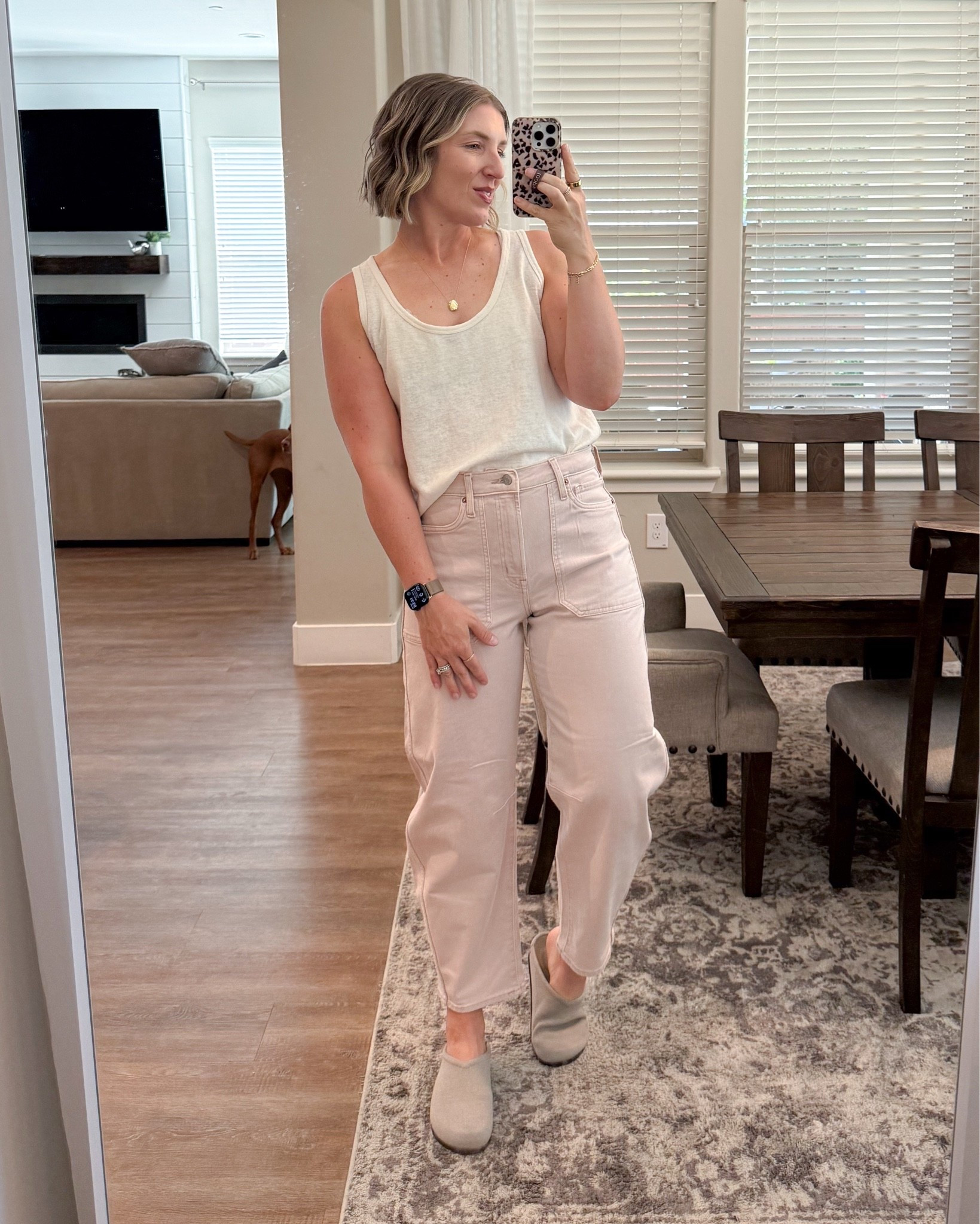 Pants under $40
Tank under $10 
So cute for summer - great work pant!