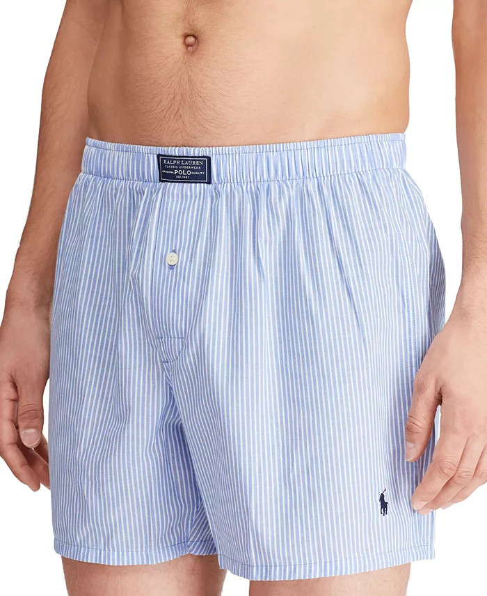 Polo Ralph Lauren Men's Plaid Single-Button Fly Boxers - Macy's | Macy's