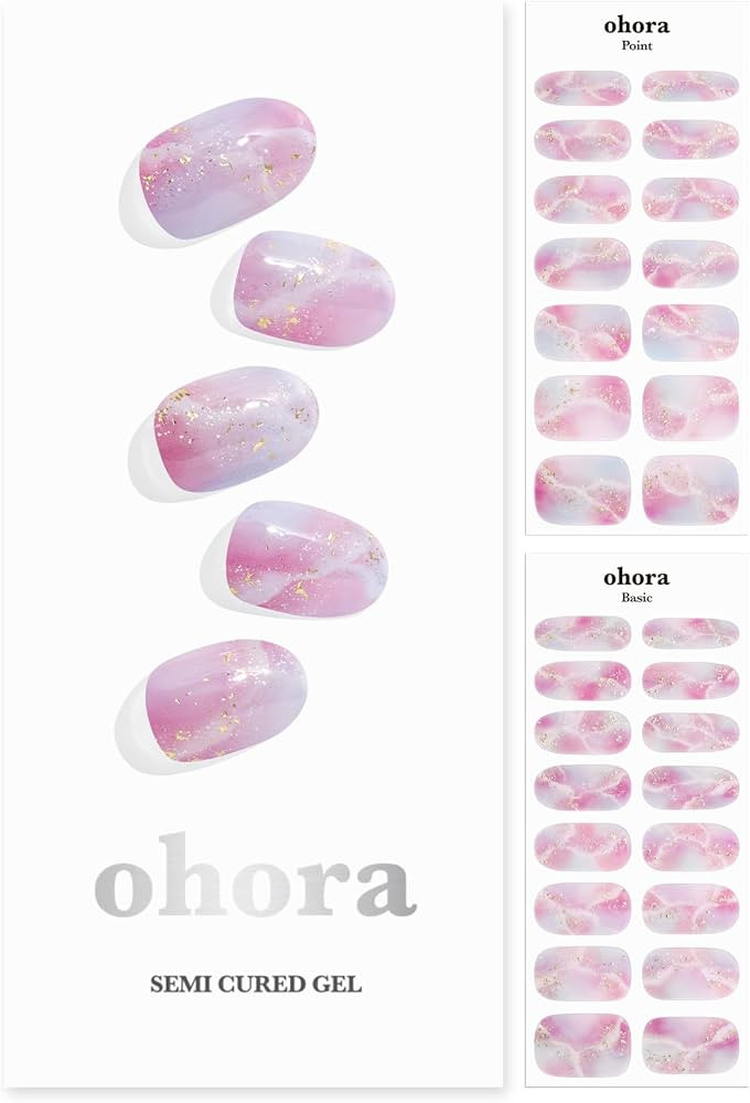 ohora Semi Cured Gel Nail Strips (N Unicorn Dream) - Works with Any Nail Lamps, Salon-Quality, Lo... | Amazon (US)
