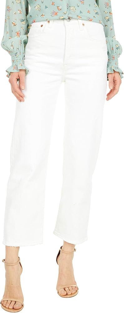 Levi's Women's Premium Ribcage Straight Ankle Jeans | Amazon (US)