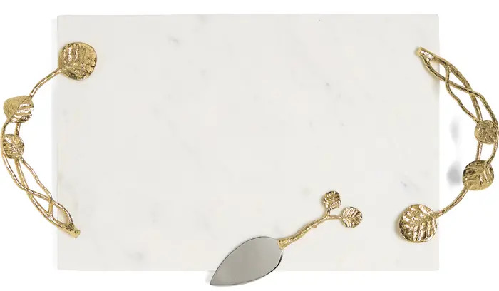 Michael Aram Botanical Leaf Gold-Tone Tray & Knife | Nordstromrack | Nordstrom Rack