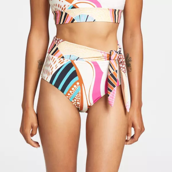 CALIA Women's High Rise Side Tie Bikini Bottom | CALIA | CALIA