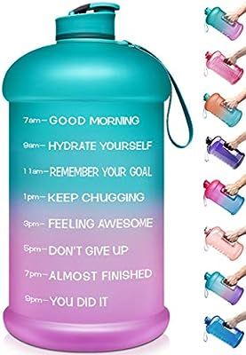 Venture Pal Large 128oz Leakproof BPA Free Fitness Sports Water Bottle with Motivational Time Mar... | Amazon (US)