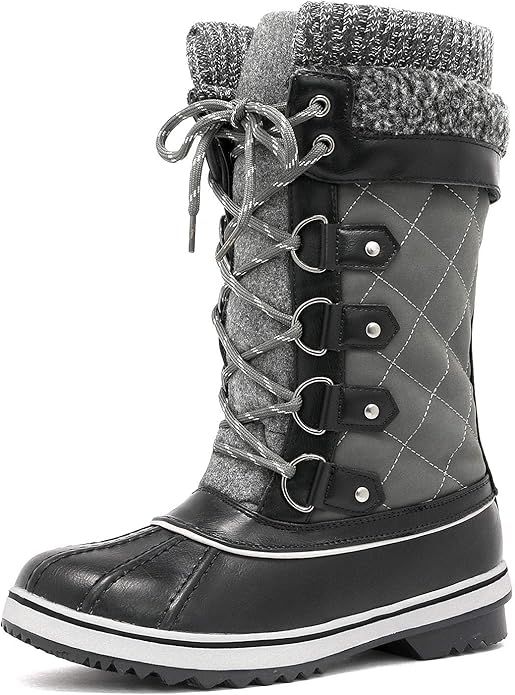 DREAM PAIRS Women's Mid-Calf Waterproof Winter Snow Boots | Amazon (US)