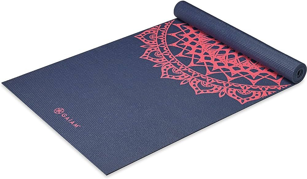 Amazon.com: Gaiam Yoga Mat Classic Print Non Slip Exercise & Fitness Mat for All Types of Yoga, P... | Amazon (US)