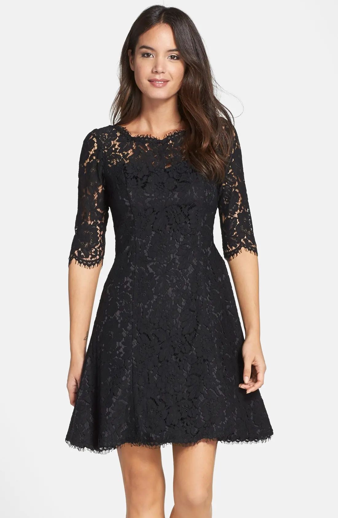 Lace Fit & Flare Dress | Nordstrom