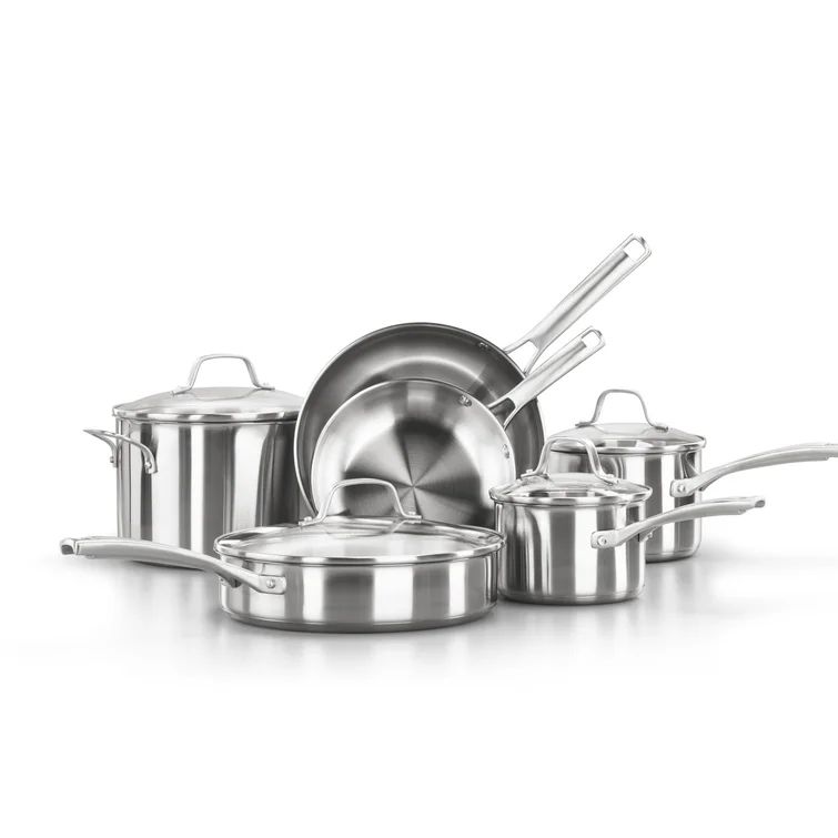 Calphalon Classic Stainless Steel 10 Piece Cookware Set | Wayfair North America
