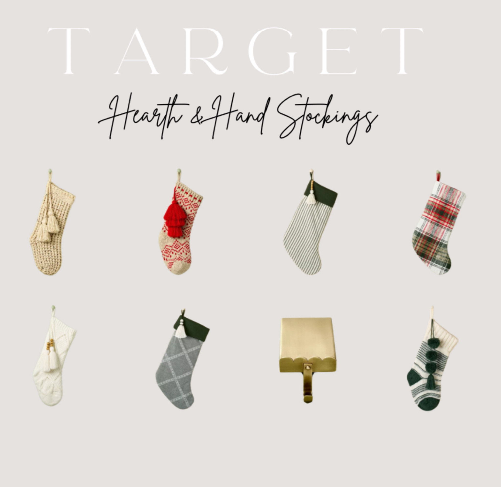 Hearth & Hand Stockings! 

#LTKSeasonal #LTKHoliday #LTKHome