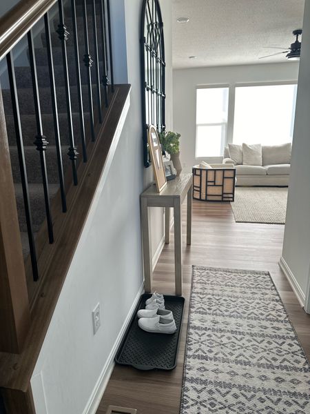 Ready for a Sunday reset . I love this view of our foyer. This affordable console table is still one of my fav pieces in our home! 
Narrow entry way. Narrow hallway. Narrow foyer. Moditerranean vibes. Modern organic with a touch of transitional. 

#LTKstyletip #LTKSeasonal #LTKhome