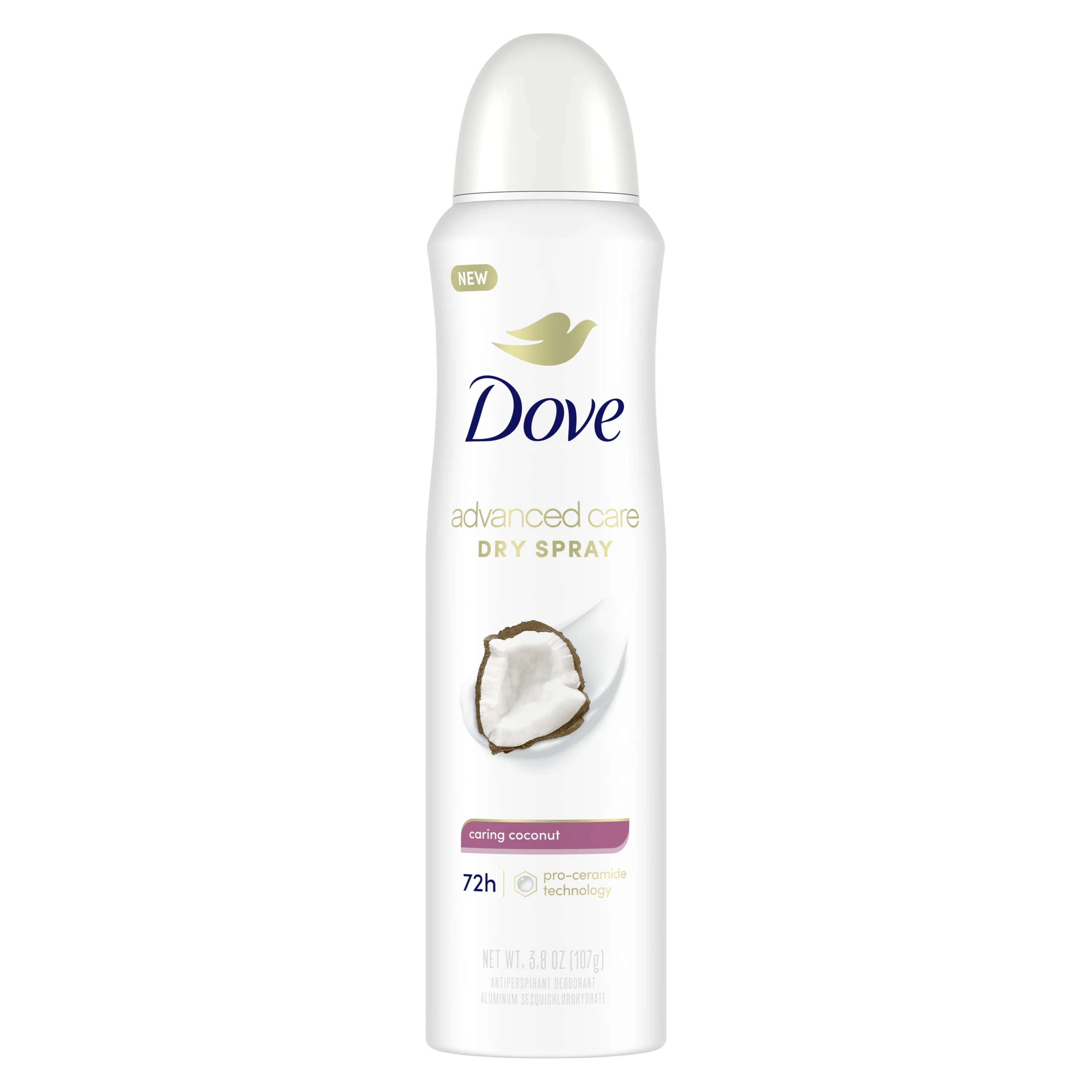 Dove Advanced Care Long Lasting Women's Antiperspirant Deodorant Dry Spray, Caring Coconut, 3.8 o... | Walmart (US)