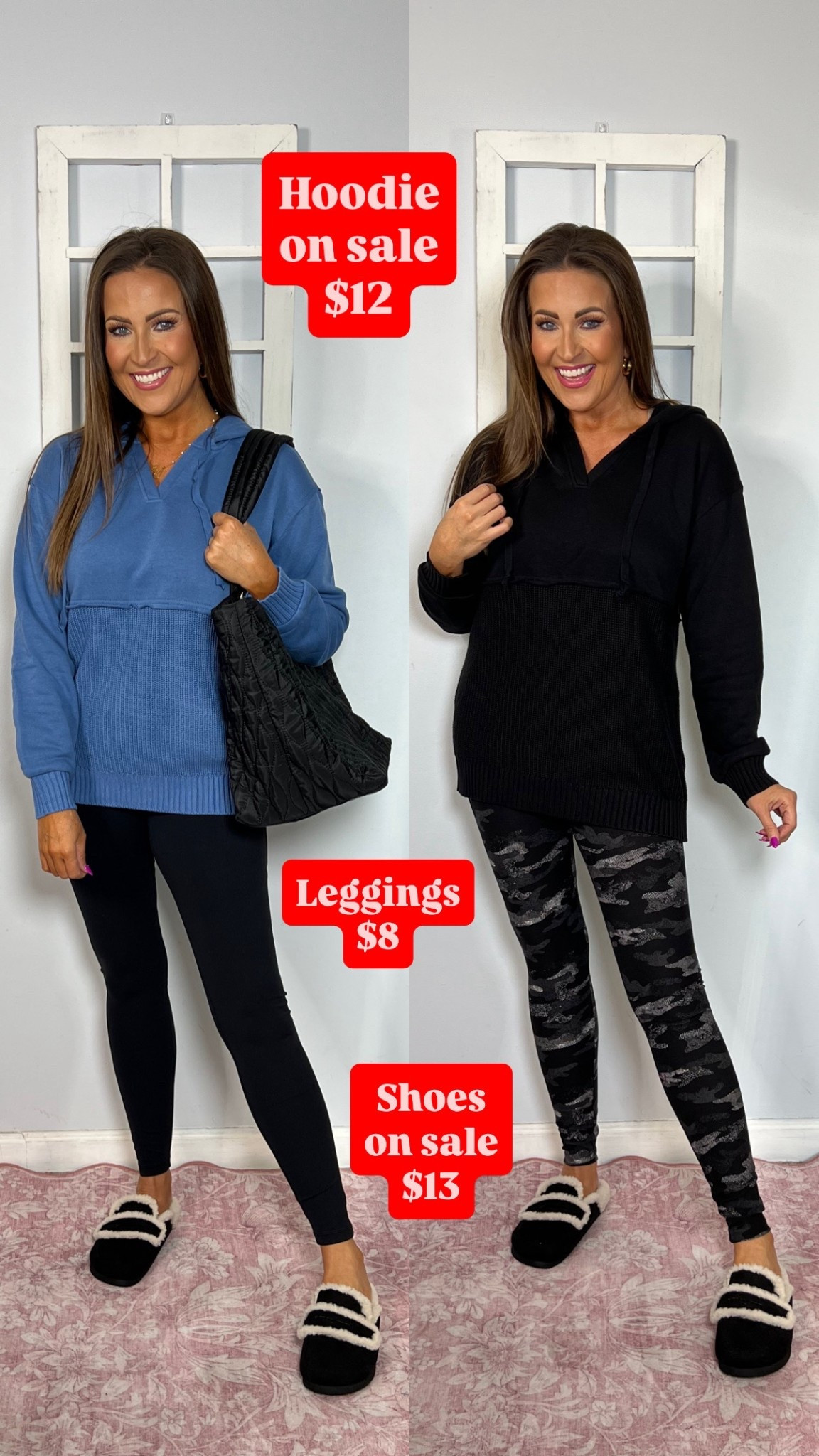 Hoodie: XS (size up for a roomier fit)
Leggings: S (more colors available)

Fall fashion, fall style, fall outfits, Black Friday deals, Walmart finds, Walmart style, Walmart fashion, Walmart deals 

#LTKootd #LTKCyberWeek #LTKFindsUnder50