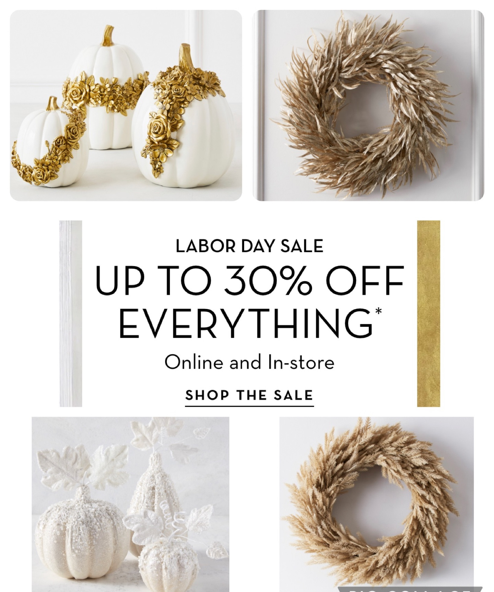 Zgallerie up to 30%off everything + clearance 

#LTKSeasonal #LTKsalealert #LTKhome