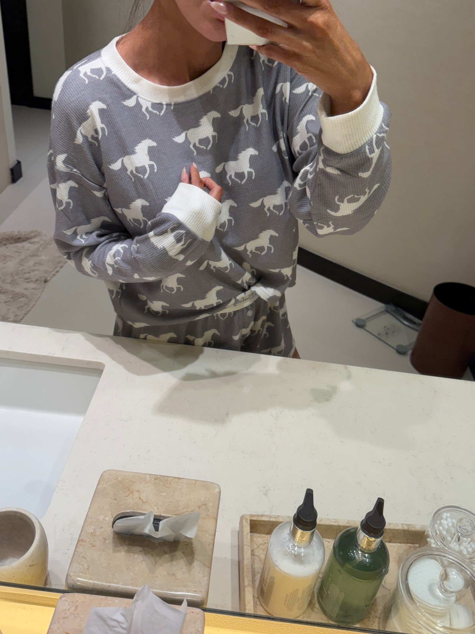 Size small in my horse PJs!