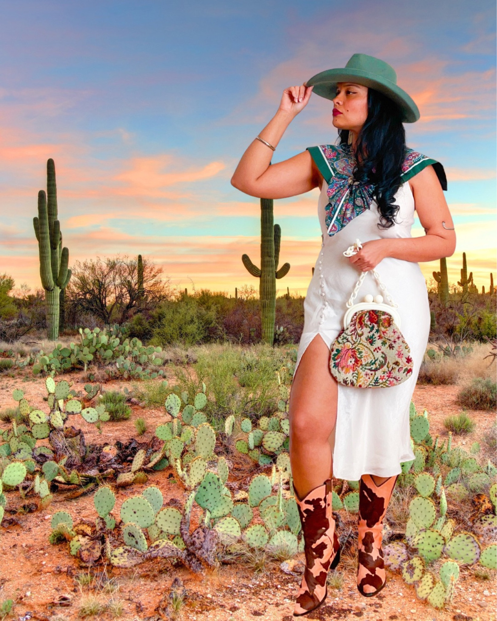 Styling the Westerncore trend. Look 4 of 4. Full video on my YouTube @krystledesantos 

#westerncore #westerntrend #westernfashion #cowgirlboots 
#liketkit 