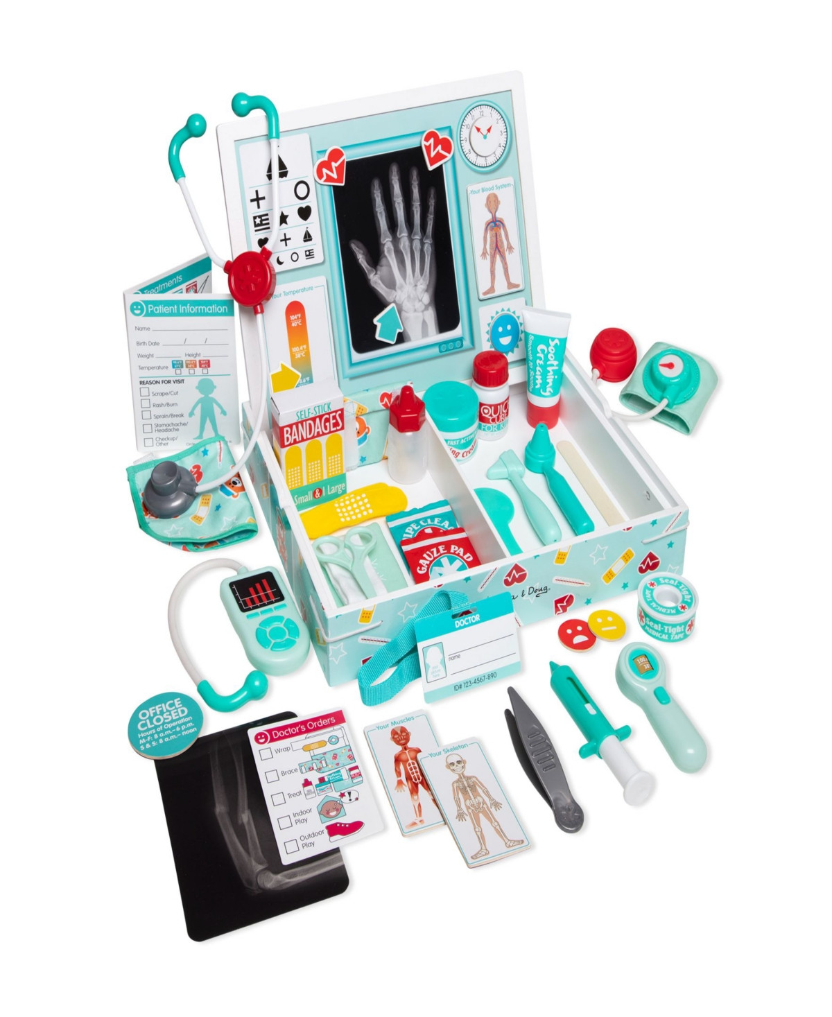 Melissa and Doug Deluxe Doctor's Office 46 Piece Play Set | Macys (US)