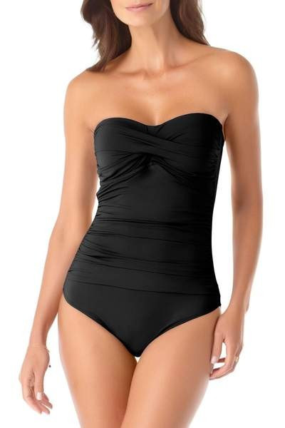 Anne Cole - Twist Front Shirred One Piece | Anne Cole
