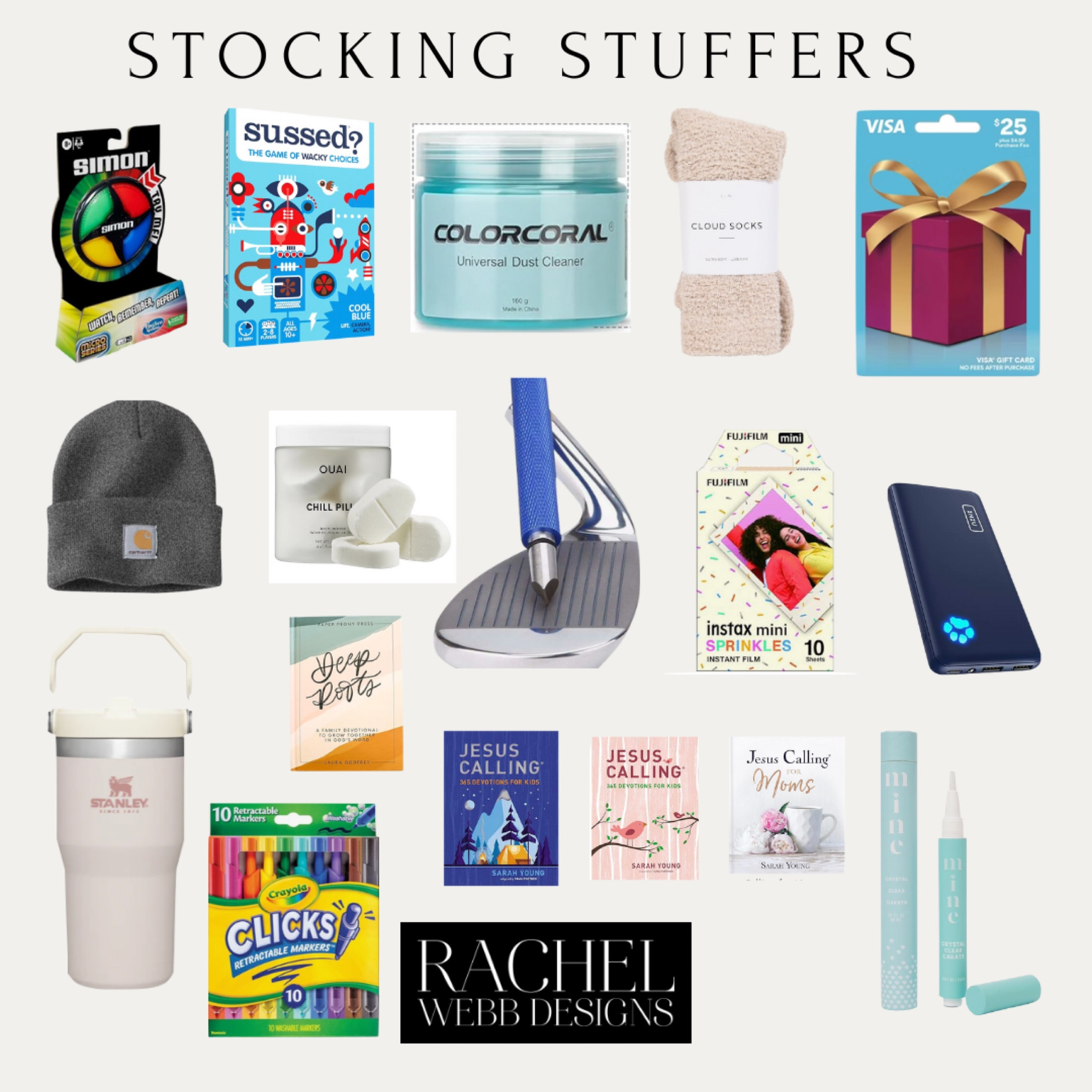 Stocking stuffers to get you started on everyone on your list!  These ideas & more are linked! 

#Stockingstuffers #stockinggifts #christmasstocking 

#LTKGiftGuide #LTKHoliday #LTKSeasonal