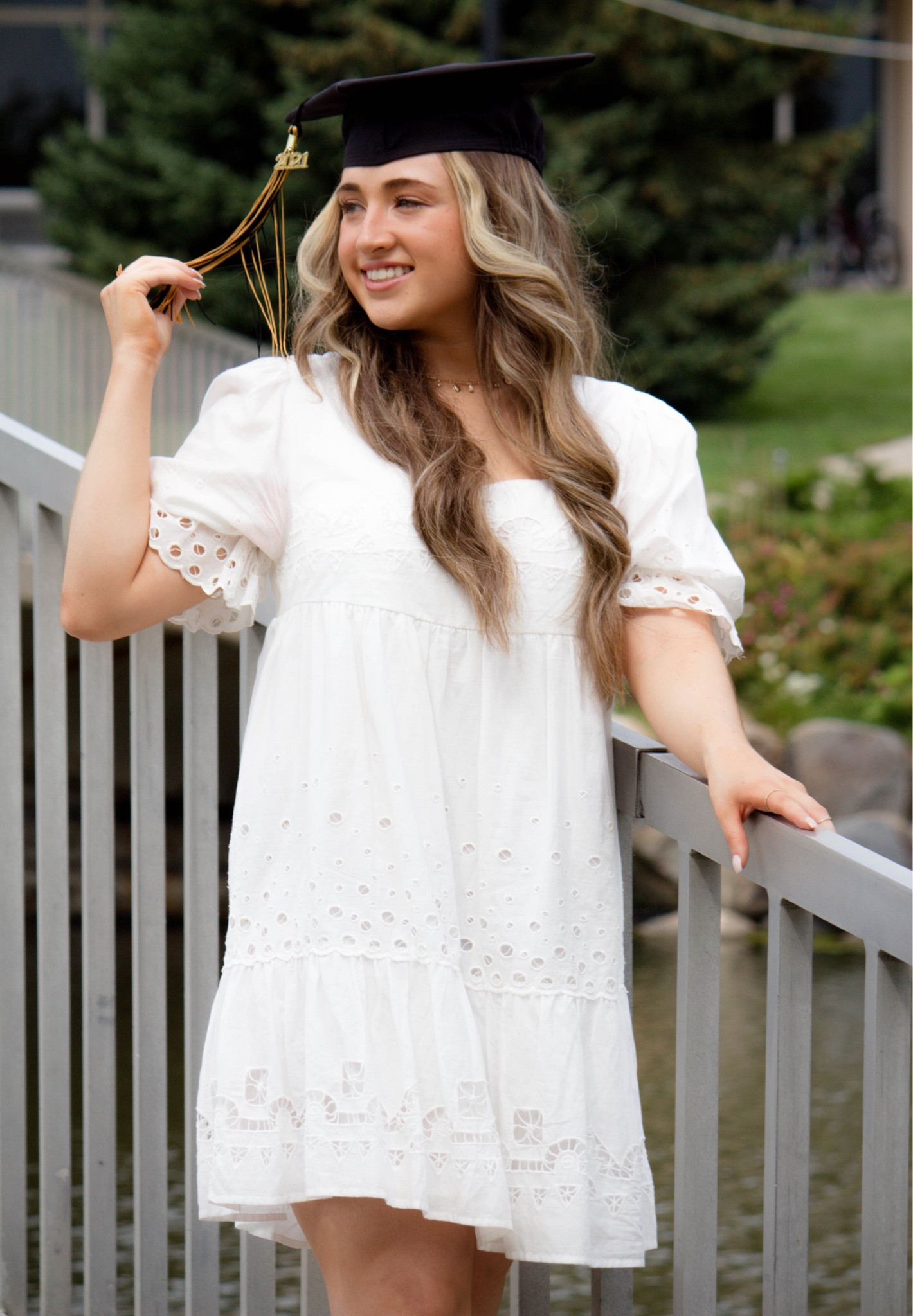 White graduation dress 🎓🍾  Forever That Girl Anthropologie Audrina Ivory Eyelet Dress

#LTKHolidaySale #LTKSeasonal #LTKbeauty