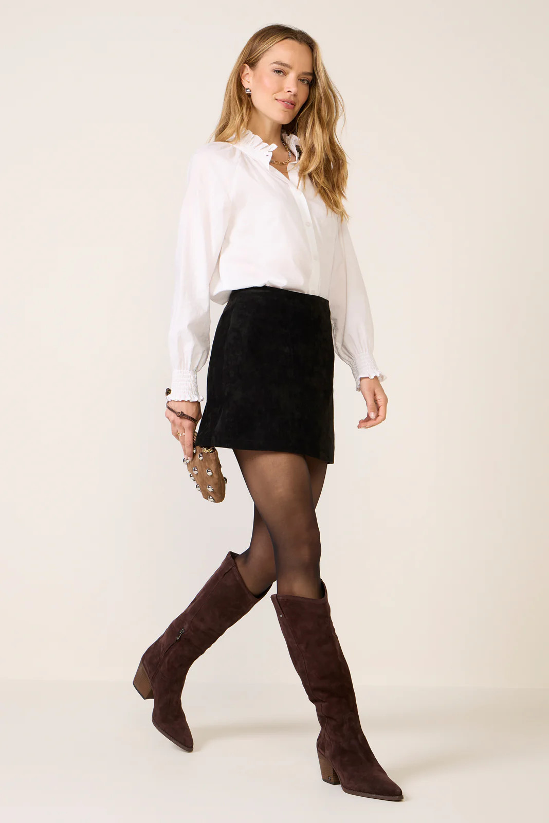 Ciera Suede Mini Skirt | Evereve