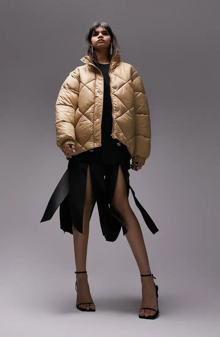 Topshop Convertible Puffer Jacket | Nordstrom | Nordstrom