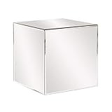 Amazon.com: Howard Elliott Mirrored Finish Clear Cube Table Centerpeice, Showpeice, Home Décor A... | Amazon (US)