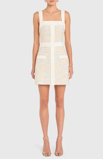 Archie Rainbow Tweed Minidress | Nordstrom