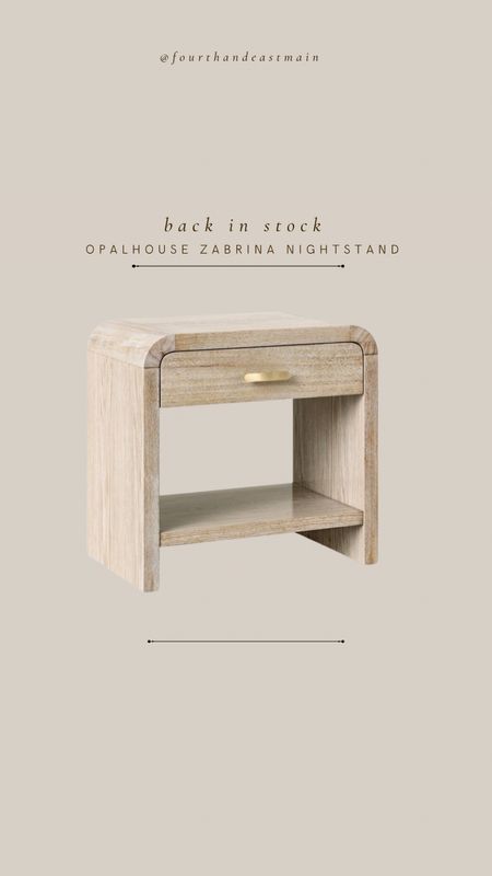 BACK IN STOCK // zebrina nightstand 

#LTKhome