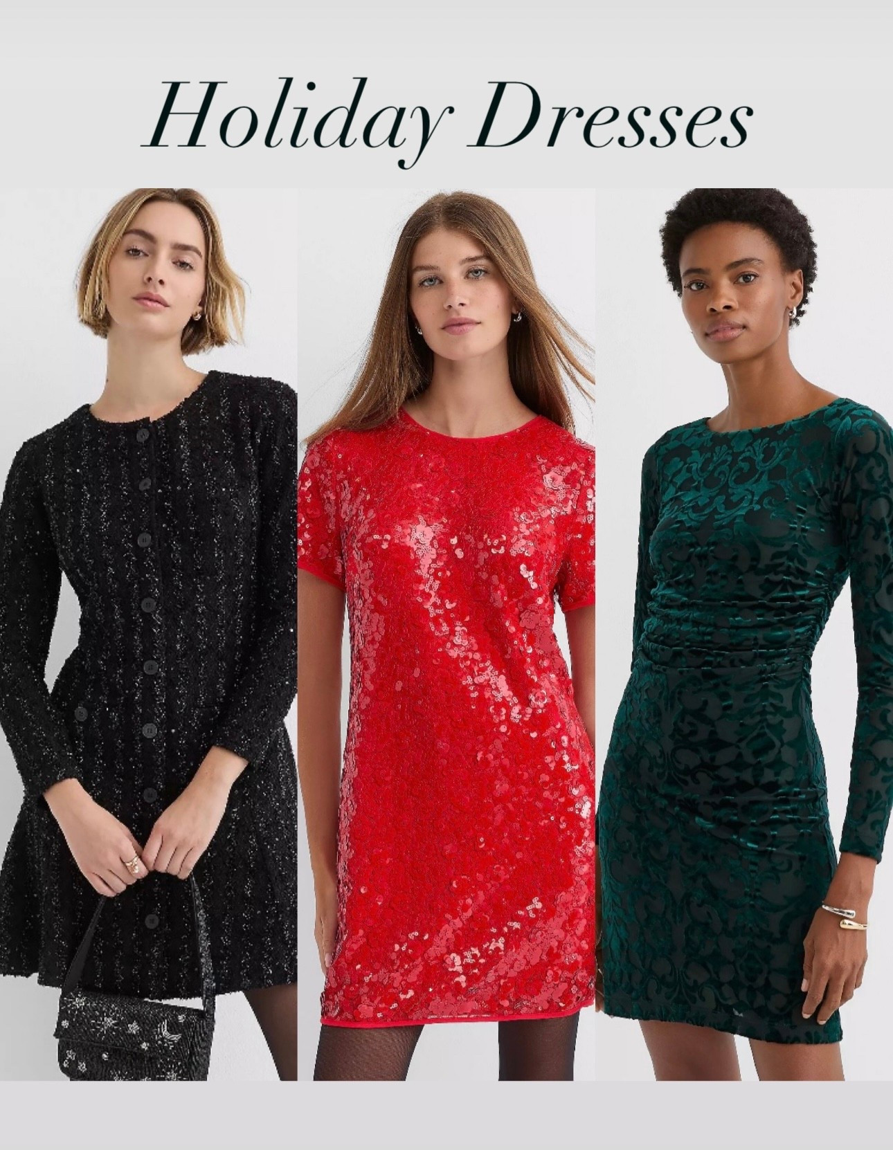 Dresses for holiday parties, Christmas party or New Year’s Eve
Holiday outfit 

#LTKSeasonal #LTKGiftGuide #LTKHoliday