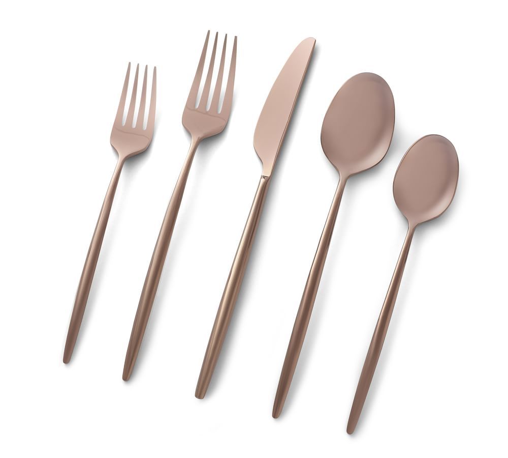 Gaze Stainless Steel 20-Piece Flatware Set | Pottery Barn (US)